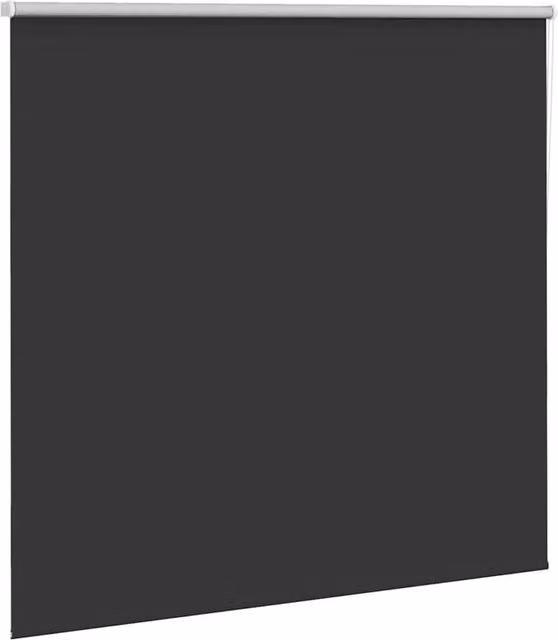 Berkfield Home Blackout Roller Blind, Black Polyester, W: 160 cm, H: 175 cm
