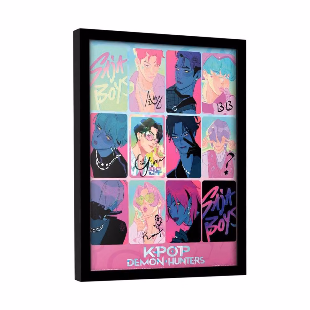 Netflix Light and Dark Framed Abstract Paper Poster in Multicolour – 3