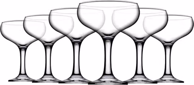 Pasabahce Transparent Cocktail Glass, 280 ml, Set of 6