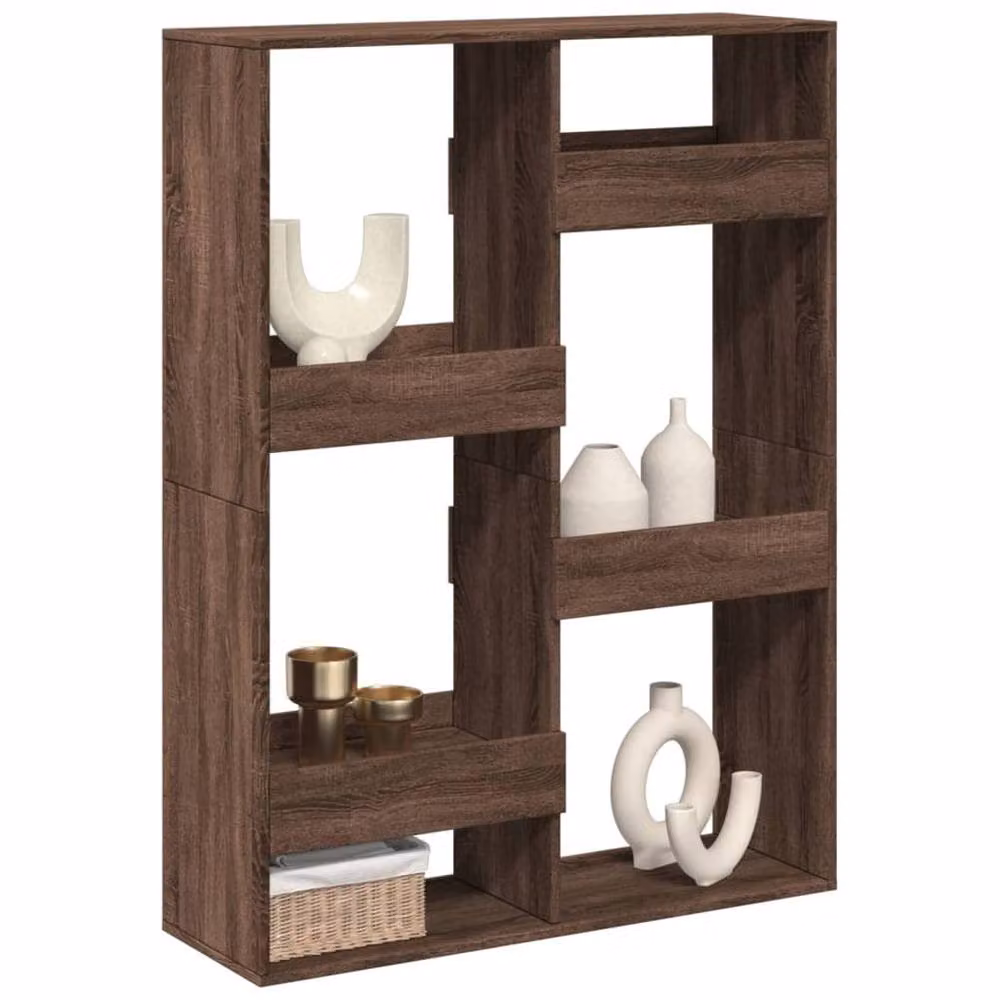 Berkfield Home Brown Oak Room Divider, W/D/H: 100 x 33 x 135 cm – 2