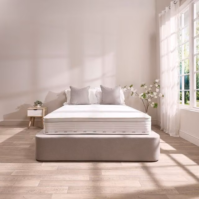Jay-Be Truecore Hybrid 2000 Pocket Sprung Mattress, White, W: 140 cm, L: 200 cm