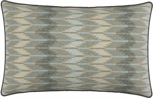 Bedeck of Belfast Alessie Rectangular Graphic Cushion, Green and Multicolour, W: 70 cm, H: 40 cm