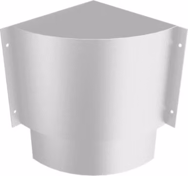 ARP Aluminium Round Swaged Numina Corner Hopper in White 76mm PPC Finish