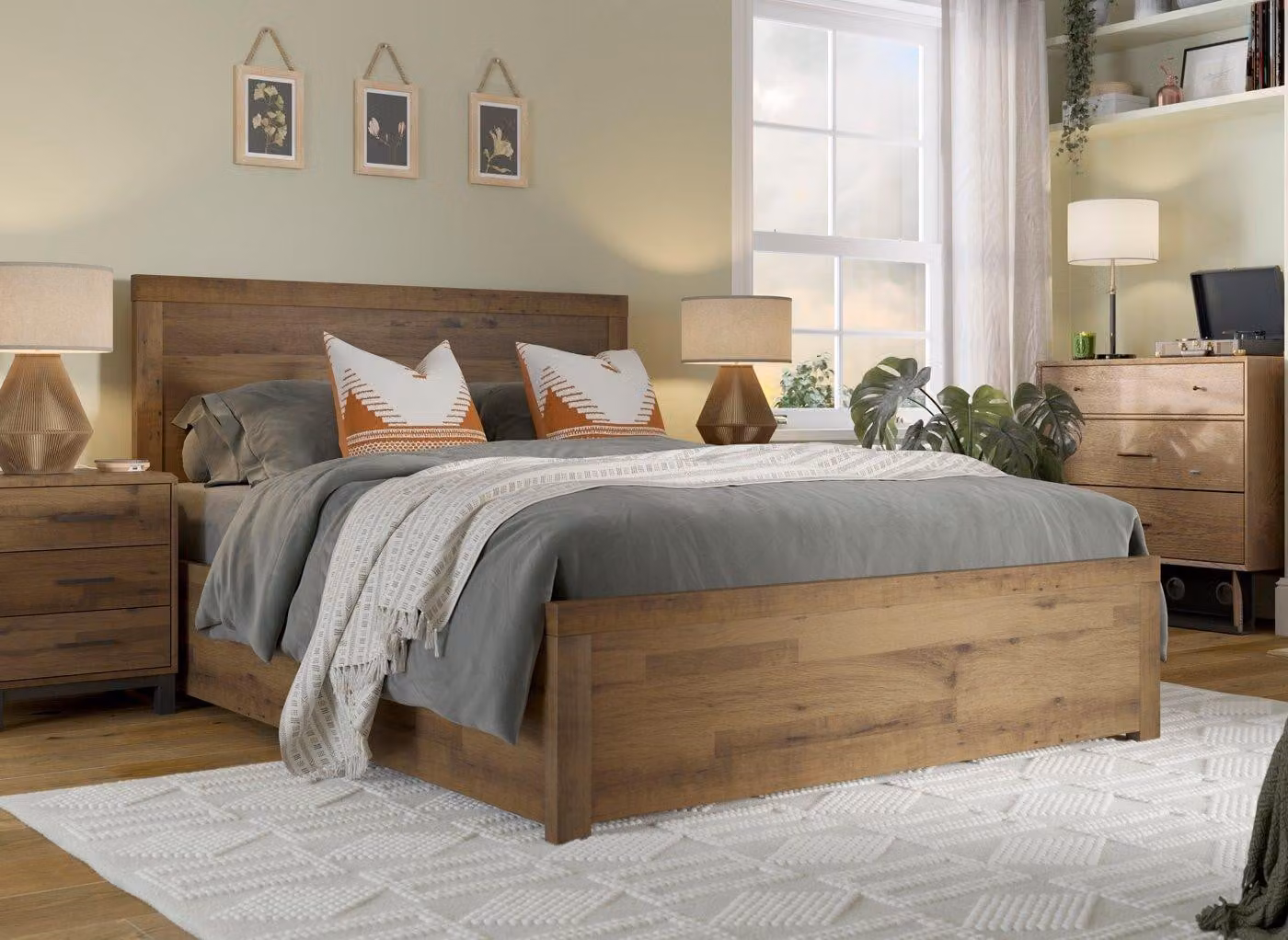 Dreams Tribeca Oak Wooden Ottoman Bed Frame in Brown