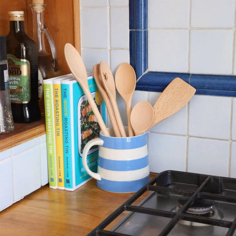 Havendro Set of 3 Brown Wooden Spatulas with 30 cm Long Handles, Heat Resistant and Non-Scratch for Non-Stick Cookware – 2