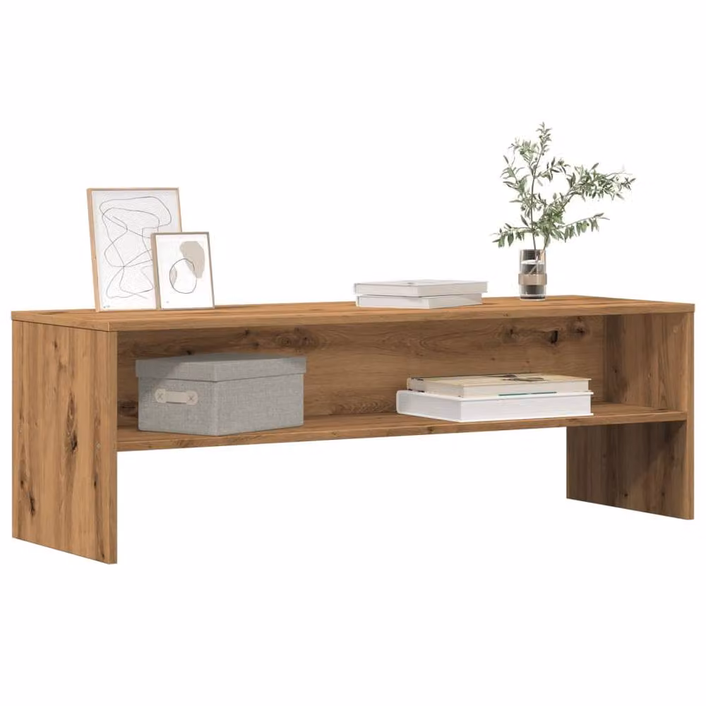 Berkfield Home Artisan Oak TV Cabinet in Brown, W/D/H: 120 x 40 x 40 cm – 3