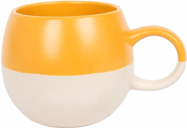 Nicola Spring Yellow Dipped Stoneware Mug, 340ml – 1