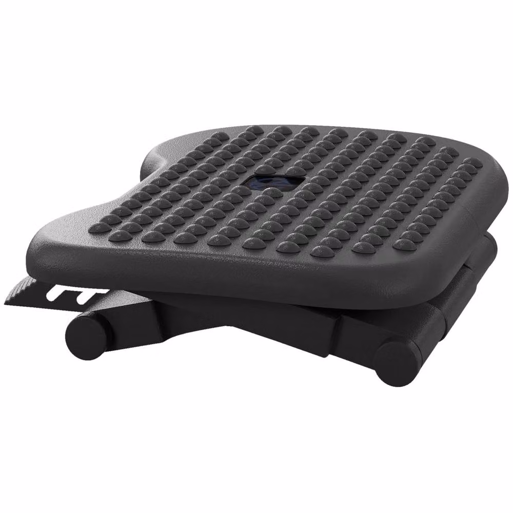 STILVORA Adjustable Footrest in Black with 3 Height Settings – 4
