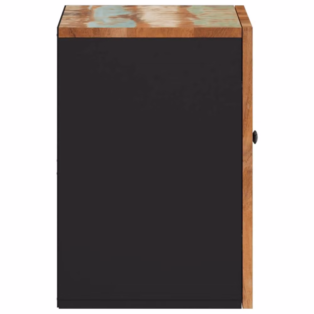 Berkfield Home Rustic Reclaimed Solid Wood Bathroom Wall Cabinet, W/D/H: 38 x 33 x 48 cm – 4