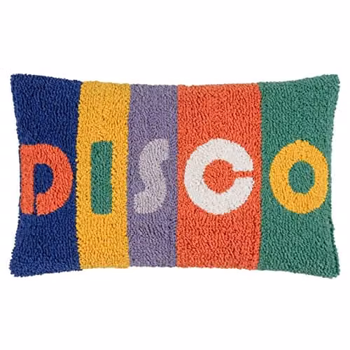 Heya Home Disco Multicolour Striped Knitted Rectangular Cushion W: 50 cm, H: 30 cm, D: 30 cm – 2