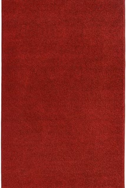 The Rugs Plain Velour Rectangular Rug in Brown and Red, W: 300.0 cm, D: 200.0 cm