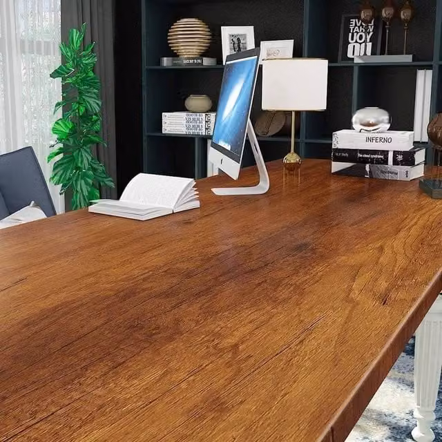 FLAVORA Brown Wood Effect Self-Adhesive Vinyl Wrap Film