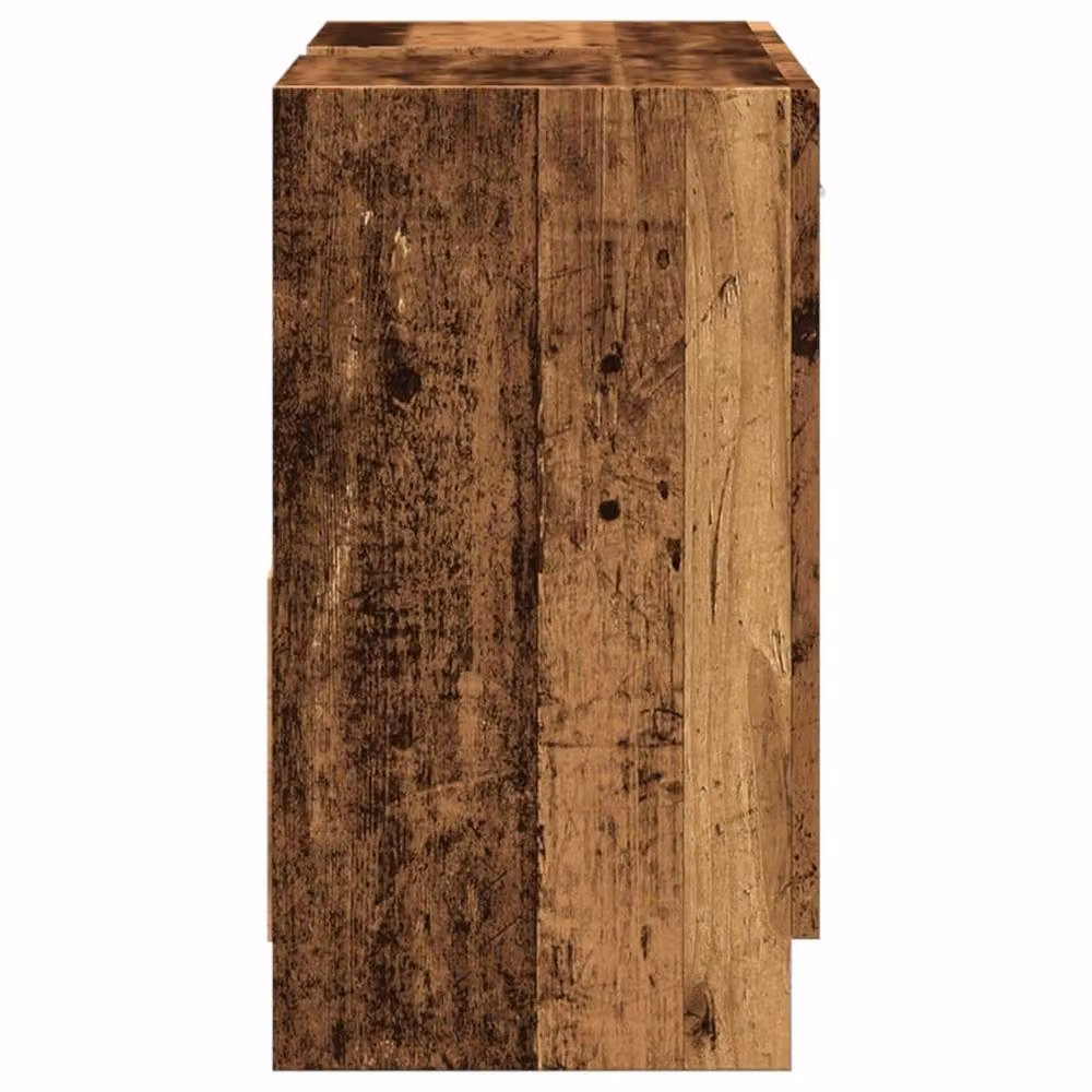 Berkfield Home Rustic Brown Sink Cabinet, W: 63 cm, D: 30 cm, H: 54 cm – 3