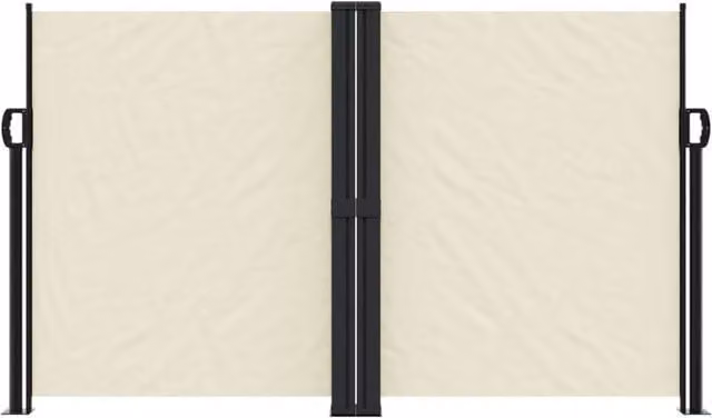 Berkfield Home Retractable Side Awning in Beige, W/H: 600 x 140 cm
