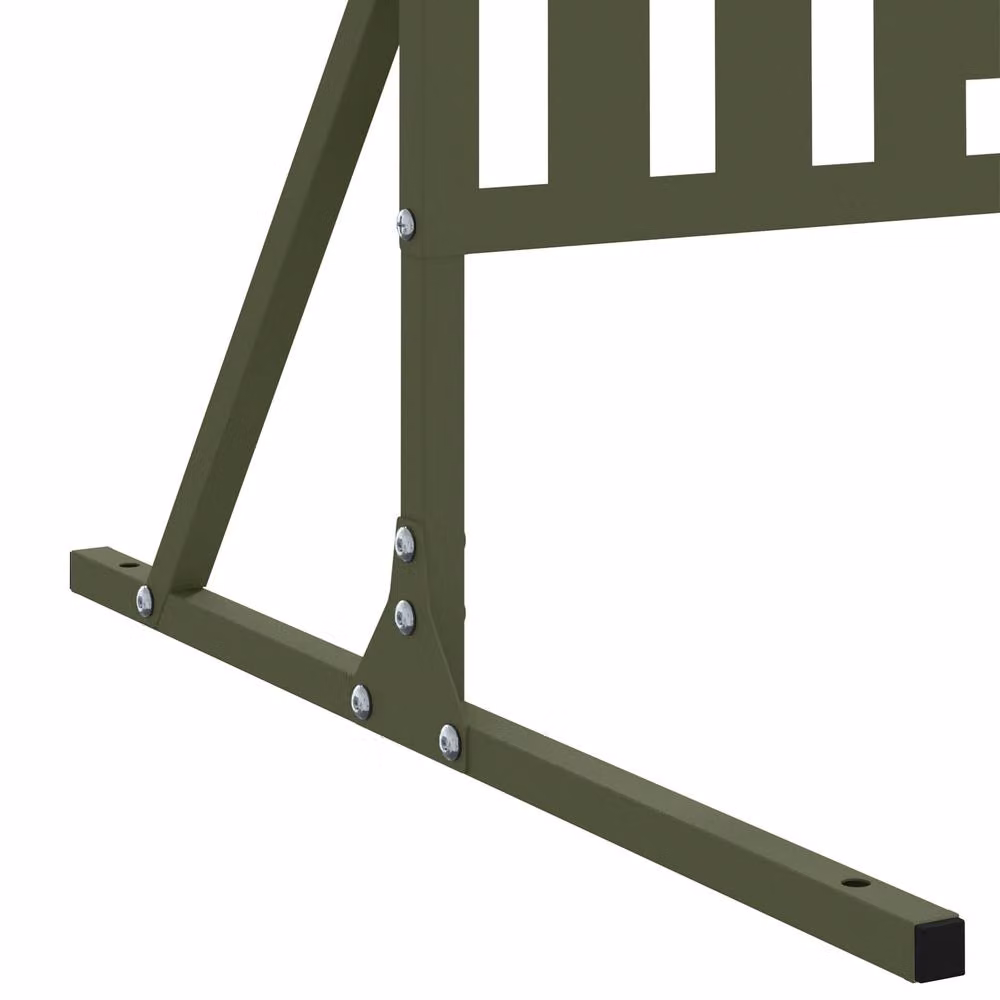 Berkfield Home Steel Privacy Screen in Green, W: 100 cm, D: 50 cm, H: 180 cm – 4