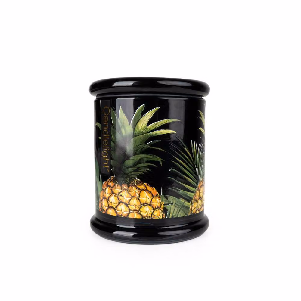 Madison & Mayfair Pineapple & Coconut Large Lidded Jar Candle in Black – 2