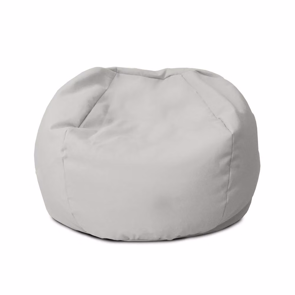 rucomfy Classic Small Kids Beanbag in Light Grey, Water Resistant Nylon for Indoor or Outdoor Use – 2