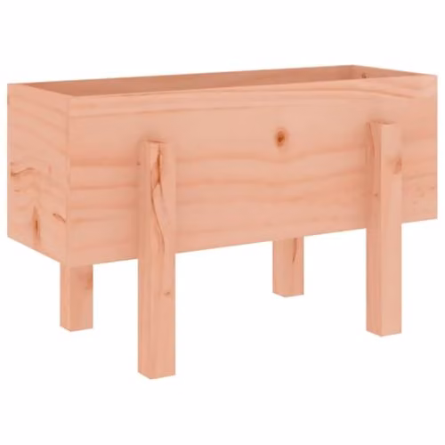vidaXL Brown Douglas Fir Wood Garden Planter Tub W: 62 cm, D: 30 cm, H: 38 cm