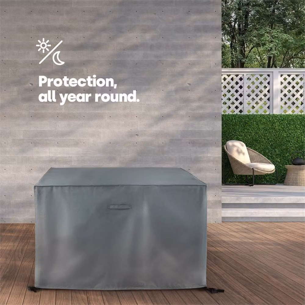 Nordara Waterproof Heavy Duty Rattan Cube Set Cover in Grey – 2