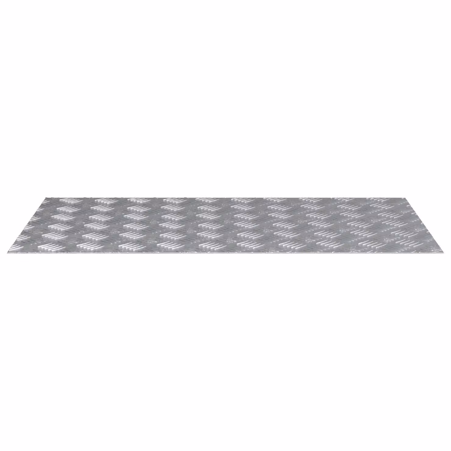 Berkfield Home Anti-Slip Aluminium Checker Plate Sheets, 2 Pack, Grey, W: 90 cm, D: 50 cm – 2