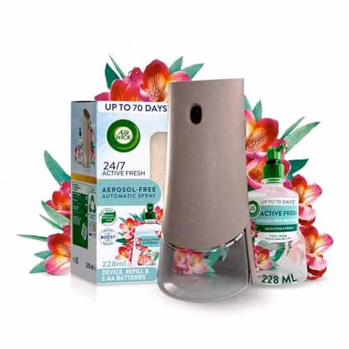 Air Wick Automatic Air Freshener Spray Kit, Eucalyptus and Freesia, 1 Gadget and 1 Refill (228ml) – 2