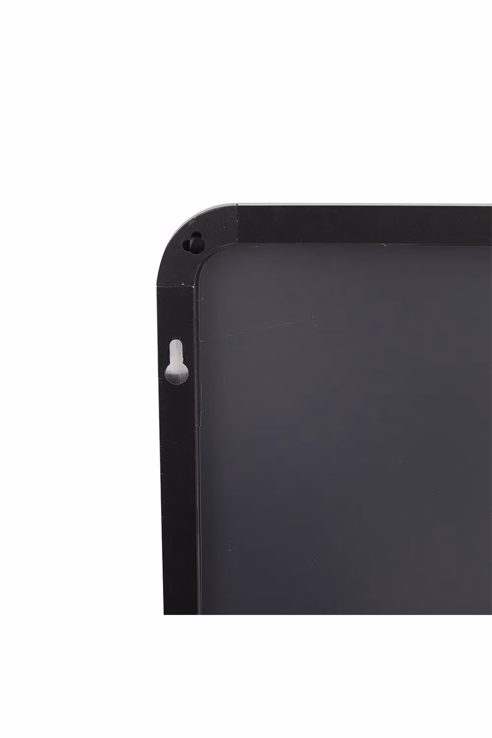 Living and Home Black Modern Rectangular Metal Frame Wall Mount Mirror, W: 28 cm, H: 118 cm – 4