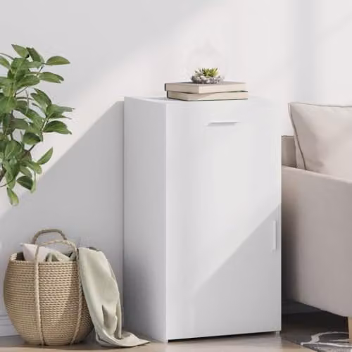 vidaXL Modern White Sideboard in MDF, W/D/H: 50 x 42.5 x 93 cm – 2