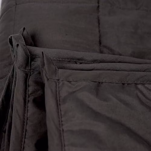 Harbour Housewares Weighted Blanket with Storage Bag, 8kg, Black, W: 150 cm x L: 200 cm – 5