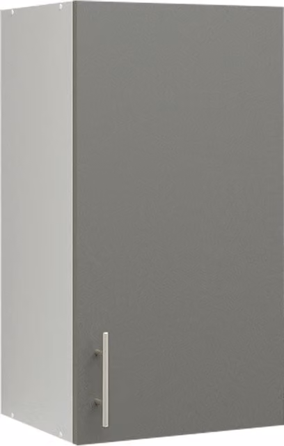 JD Greta Modern Kitchen Wall Unit with Hinged Doors, Grey Matt, W: 40 cm, D: 40 cm, H: 40 cm