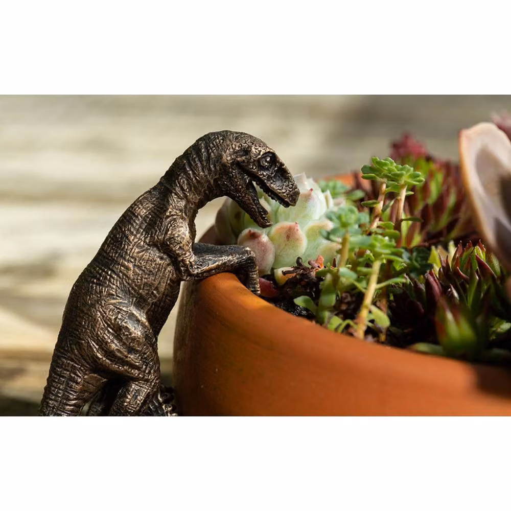 Jardinopia Velociraptor Decorative Hanging Plant Pot Ornament, Bronze, L10.5 x W4.5 x H5 cm – 7