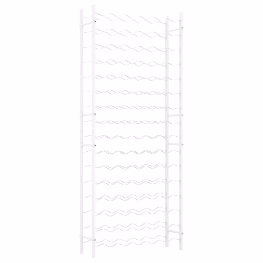 Berkfield Home White Metal Wall Mounted Wine Rack for 96 Bottles – 2