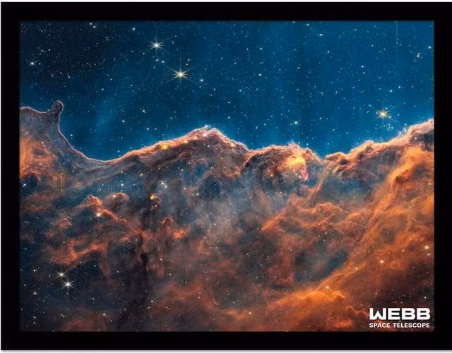 NASA Young Star Multicolour Framed Abstract Graphic Paper Poster