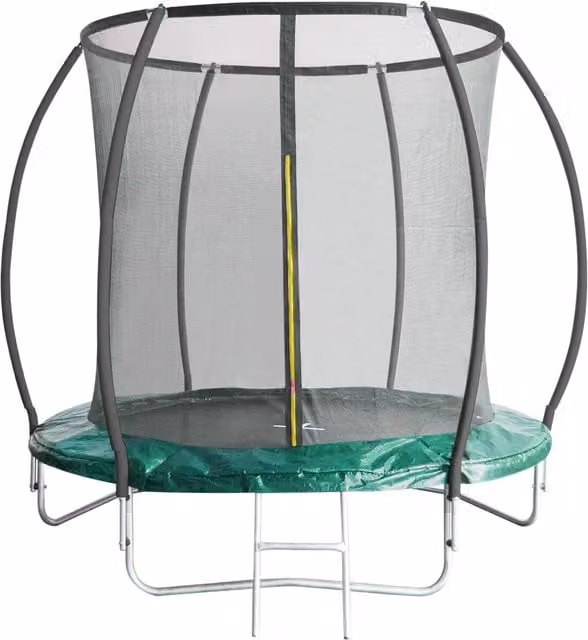 Leapfrog Lantern Shaped Mini Trampoline with Safety Net, Green, Diameter: 243.84 cm