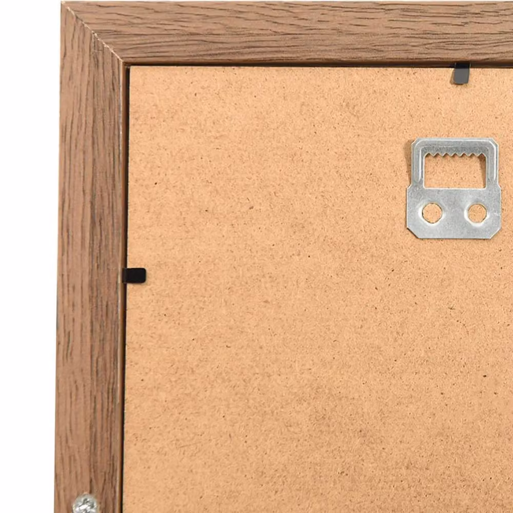Berkfield Home Modern Rectangular Collage Photo Frame in Light Brown for 10 x 10x15 cm Pictures – 4
