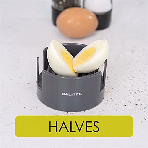 Calitek 3-in-1 Multipurpose Egg Slicer with Stainless Steel Blades and Non-Slip Base, Green – 2