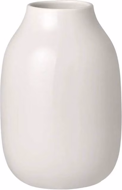 Blomus COLORA Vase Size S in Moonbeam Shiny Off-White Ceramic – 1