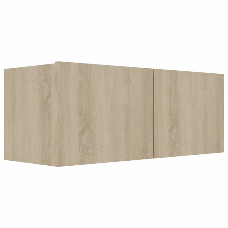 Berkfield Home 4 Piece Modern TV Cabinet Set in Sonoma Oak Brown MDF