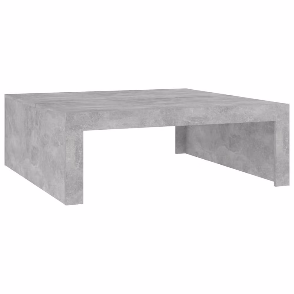 Berkfield Home Modern Square Coffee Table in Concrete Grey, W/D/H: 100 x 100 x 35 cm – 2