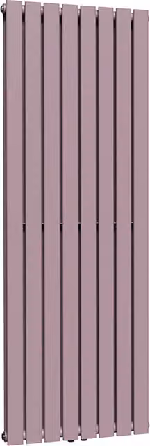 Lux Heat Flat Coloured Vertical Radiator in Lavender Mist, H: 160 cm, W: 56 cm