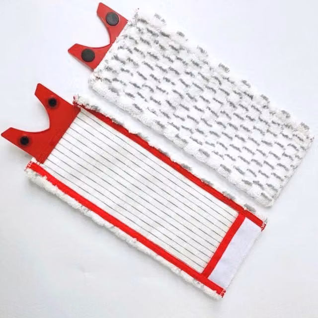 NESTLUNE 4-Piece Replacement Mop Refills for Vileda 1 and 2 Spray Mops, White, W: 15 cm, H: 100 cm
