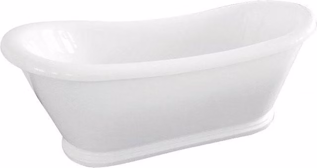 Balterley Contemporary Oval Freestanding Acrylic Bath in White
