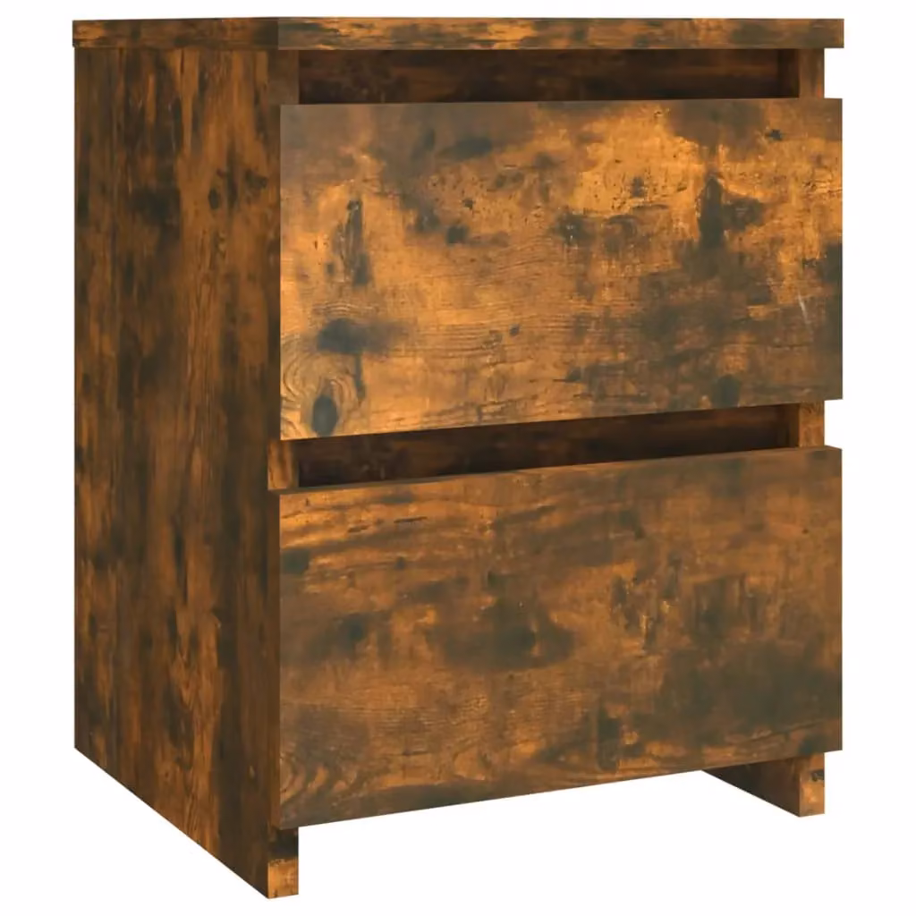 Berkfield Home Bedside Cabinet in Smoked Oak Brown, W/D/H: 30 x 30 x 40 cm – 2