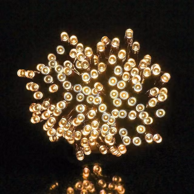 Gainsborough Solar LED Garden String Lights with 200 LEDs in Warm White
