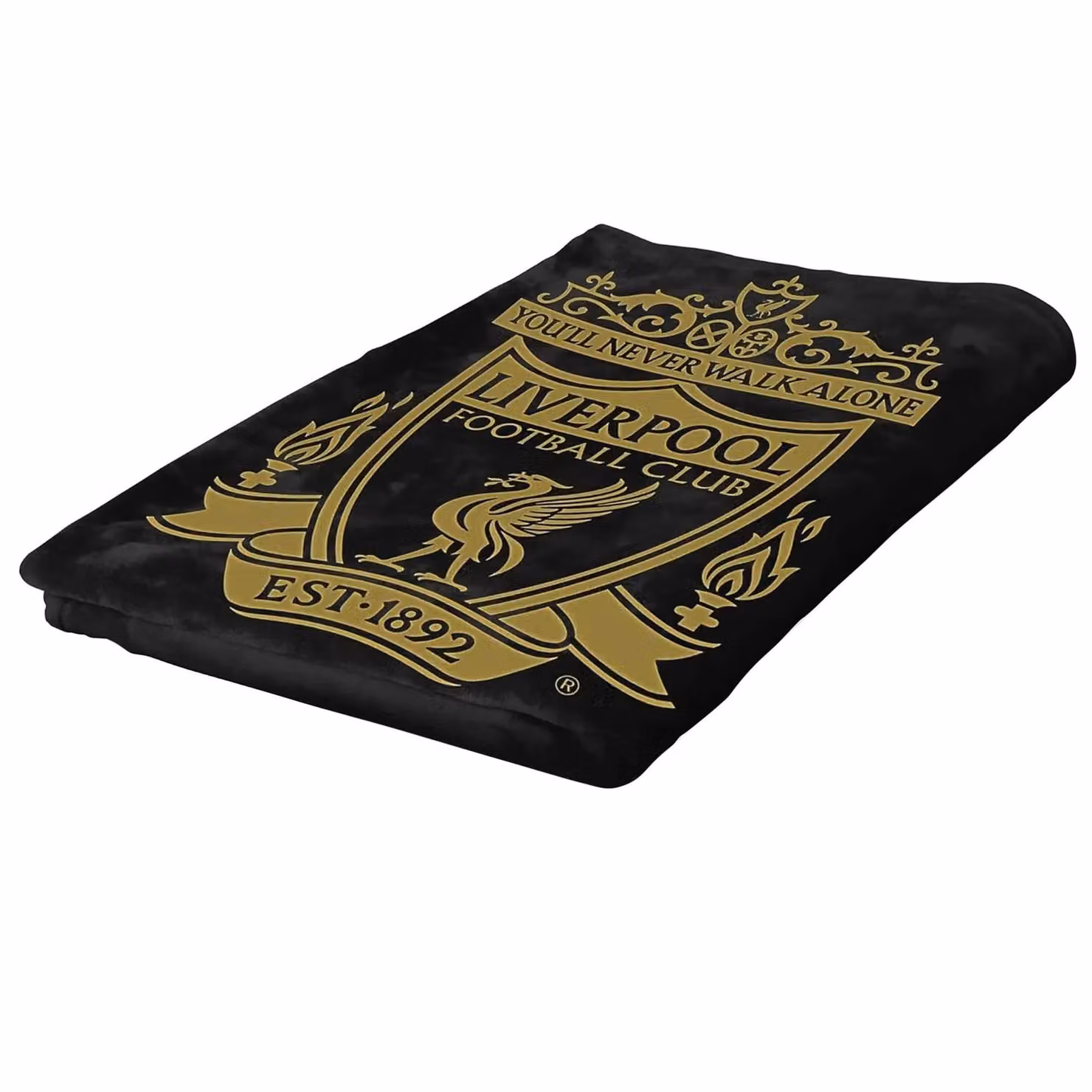Liverpool FC Black Fleece Crest Blanket – 4
