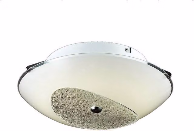 Netlighting Delia Classic 1 Light Integrated LED Semi Flush Ceiling Light in White, 3000K Warm White