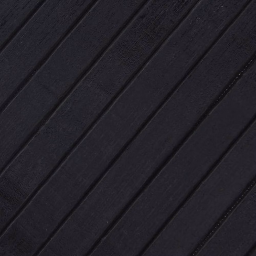 Berkfield Home Rectangular Striped Rug in Black, Bamboo and Polypropylene, W/D/H: 80 x 200 cm – 5