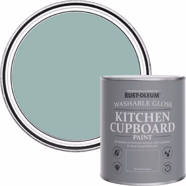 Rust-Oleum Gloss Kitchen Cupboard Paint in Blue, 0.75 l