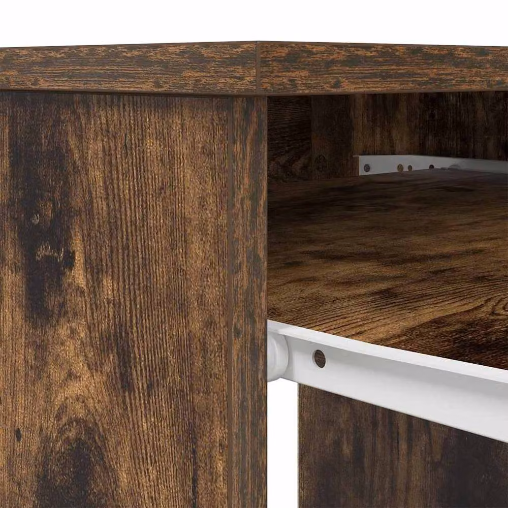 Berkfield Home Writing Desk in Smoked Oak Brown, W/D/H: 86 x 49 x 76 cm – 7