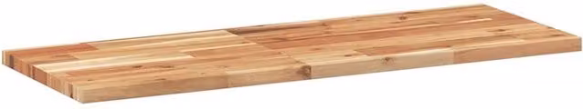 Berkfield Home Compact Floating Shelf, Brown Oil Finished Solid Acacia Wood, W/D/H: 80 x 30 x 2 cm