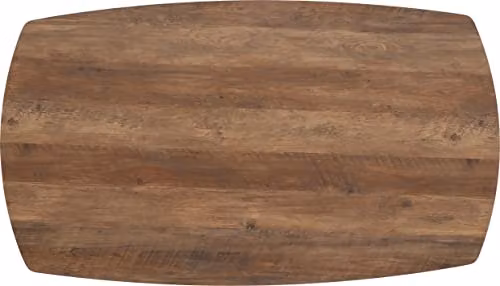 Seconique Athens Rectangular Dining Table in Brown and Black with X-Frame Legs, W: 140 cm – 3